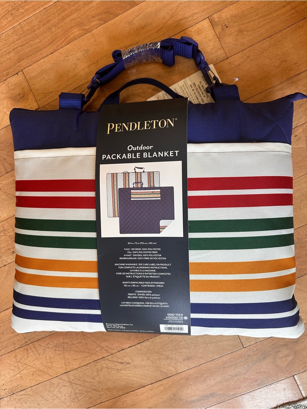 Pendleton Outdoor Packable Blanket - Multicolor Striped NWT